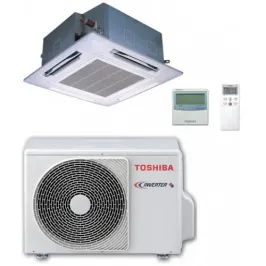 Toshiba Gewerbeklimaanlagen 47000 BTU Kassettengerät RAV-SM1404UTP-E+RAV-SM1404ATP-E 4-Wege-Kassette 14.0 KW Wärmepumpen RAV-...