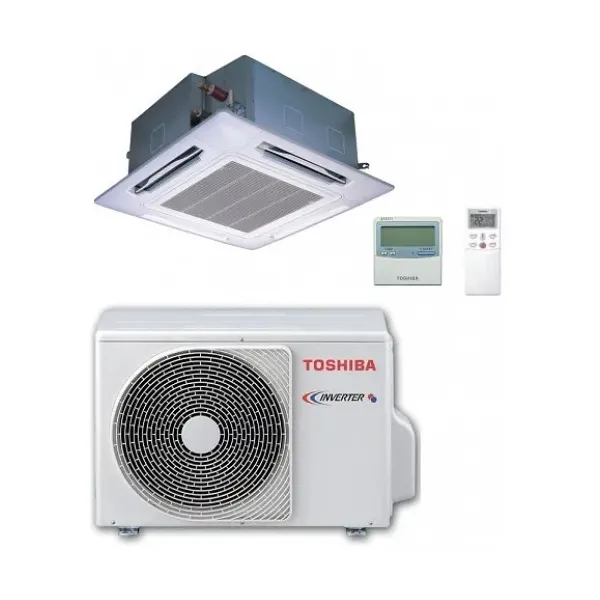 Toshiba Gewerbeklimaanlagen 47000 BTU Kassettengerät RAV-SM1404UTP-E+RAV-SM1404ATP-E 4-Wege-Kassette 14.0 KW Wärmepumpen RAV-...
