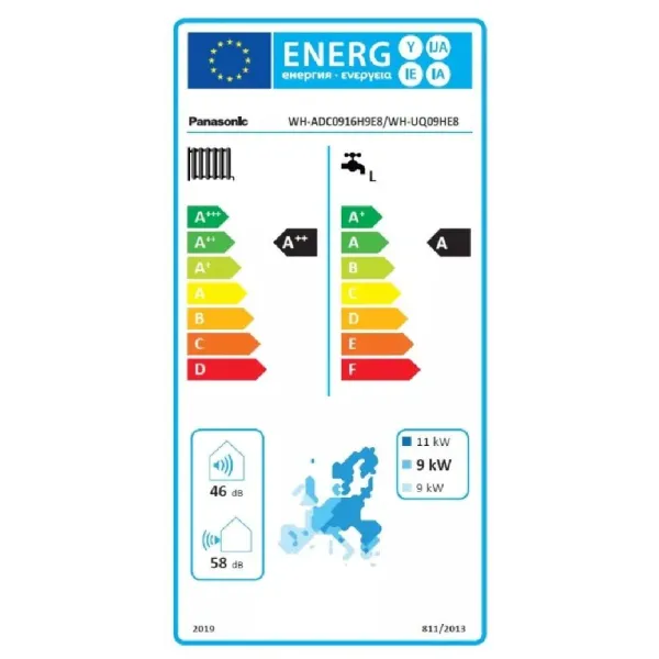 Panasonic Aquarea T-CAP Wärmepumpe KIT-AQC09HE8 9 kW 400 v R410-a SuperQuiet Kombi-Hydromodul Generation H dreiphasig KIT-AQC...