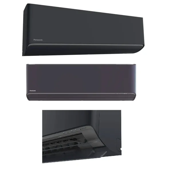 Panasonic Penta Split 2.5+2.5+2.5+2.5+2.5 kW CU-5Z90TBE 4 x CS-XZ25ZKEW-H + CS-XZ25ZKEW-H Klimaanlagen WiFi Graphitgrau R-32 ...