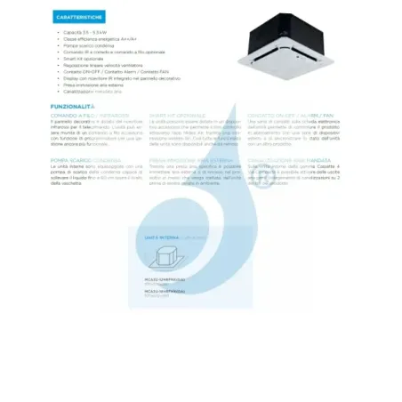 Midea Duo Split 9+9 Btu 4-Wege 60x60 M2OH-14HFN8-Q