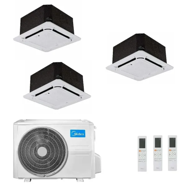 Midea Trio Split 9+9+18 Btu 4-Wege 60x60 M4O-36FN8-Q