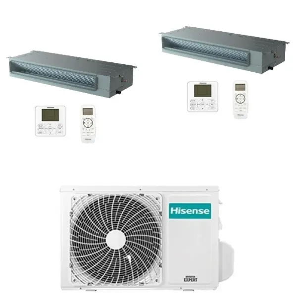 Klimaanlagen Hisense Duo Split 12+12 Btu Kanal 3AMW62U4RJC