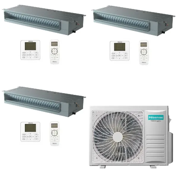 Klimaanlagen Hisense Trio Split 9+12+18 Kanal 5AMW125U4RTA