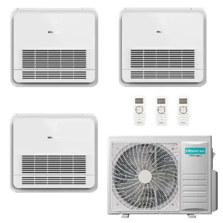 Klimaanlagen Hisense Trio Split 9+9+9 Console 3AMW72U4RJC