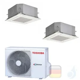 Toshiba Klimaanlagen Duo Split Kassettengerät Slim 60x60 9000+9000 R-32 M10U2MUVG M10U2MUVG 2M14U2AVG A++ A+ 2.5+2.5 kW M10U2... 2