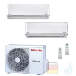 Toshiba Klimaanlagen Duo Split Wand 12000+12000 Btu R-32 Super Daiseikai 9 M13PKVPG M13PKVPG 2M18U2AVG A++ A++ 3.5+3.5 kW M13... 2