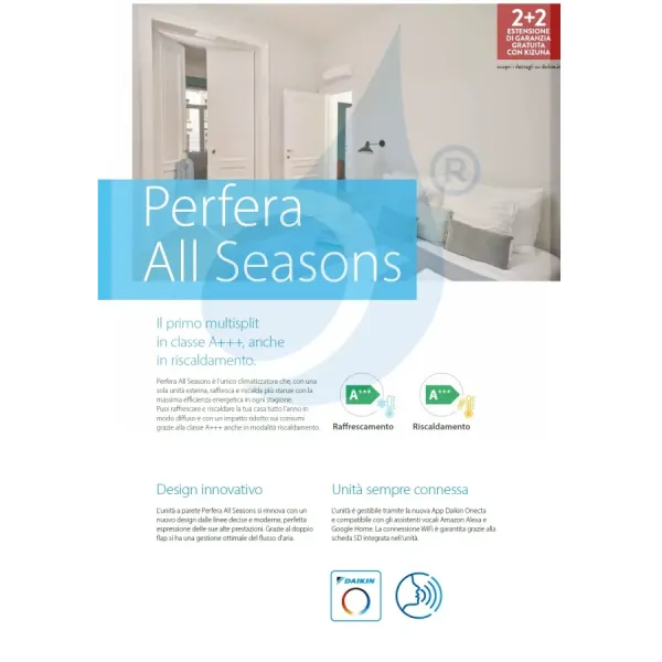Daikin Quadri Split 9+9+9+12 Perfera All Seasons 4MXM80A9