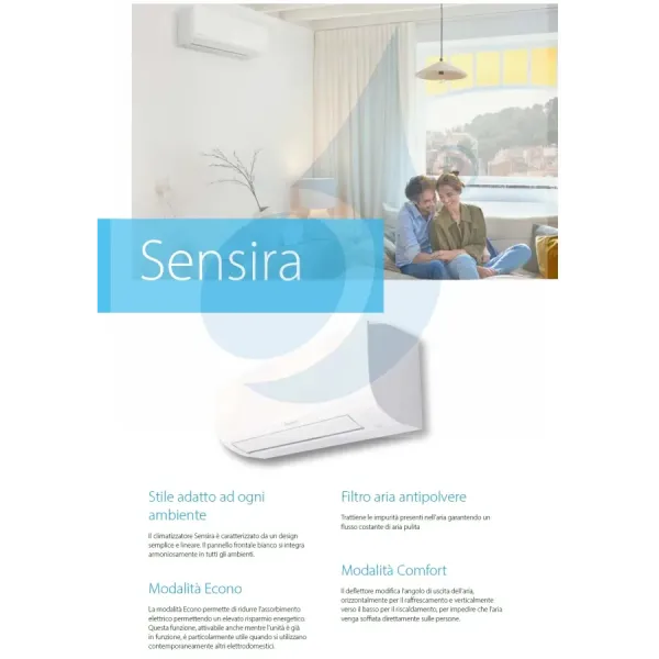 Klimaanlagen Daikin Mono Split FTXF35F RXF35F Sensira