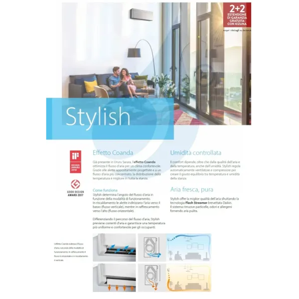 Klimaanlagen Daikin Duo Split FTXA35BT FTXA35BT 2MXM68A9 Stylish