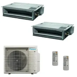 Klimaanlagen Daikin Duo Split 9+9 FDXM-F9 2MXM40A9 BRC4C65