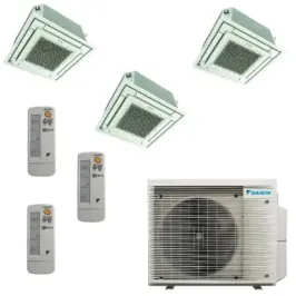 Klimaanlagen Daikin Trio Split 9+9+12 Kassette 3MXM52A9 BRC7F530W