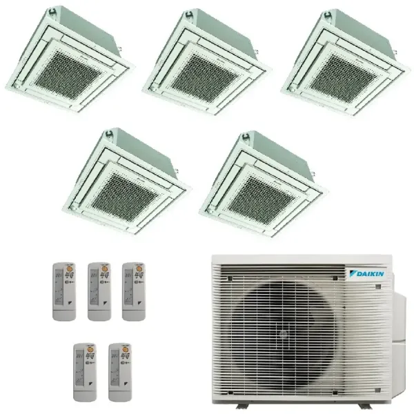 Klimaanlagen Daikin Penta Split 9+9+9+9+9 Kassette 5MXM90A9 BRC7F530W