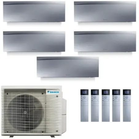 Klimaanlagen Daikin Penta 7+7+7+7+9 Emura 3 Silbernen 5MXM90A9