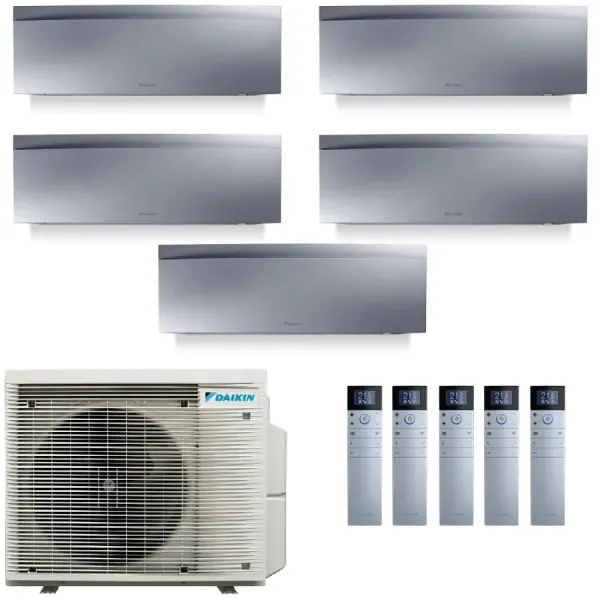 Klimaanlagen Daikin Penta 7+7+7+7+15 Emura 3 Silbernen 5MXM90A9