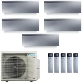 Klimaanlagen Daikin Penta 7+9+9+9+12 Emura 3 Silbernen 5MXM90A9