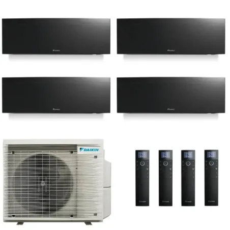 Daikin Quadri Split 7+7+7+7 Emura 3 Schwarz 4MXM68A9