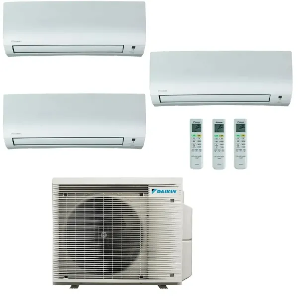 Klimaanlagen Daikin Trio Split 7+7+12 Comfora Weiß 3MXM52A9