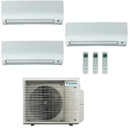 Klimaanlagen Daikin Trio Split 7+7+12 Comfora Weiß 3MXM52A9