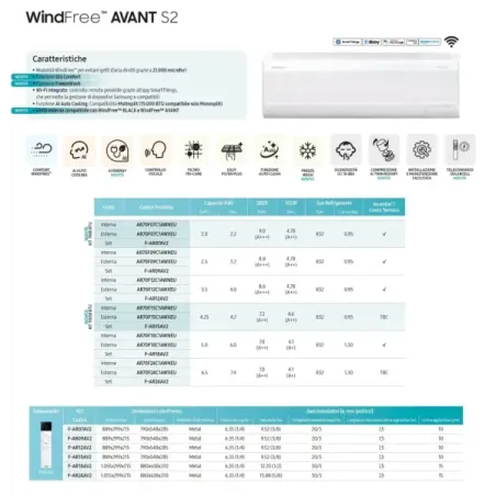 Samsung Mono Split 9000 Btu AR70F09C1AWNEU AR70F09C1AWXEU Weiß