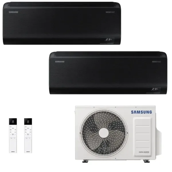 Samsung Duo Split 9+12 Btu Windfree Black AJ040TXJ2KG/EU