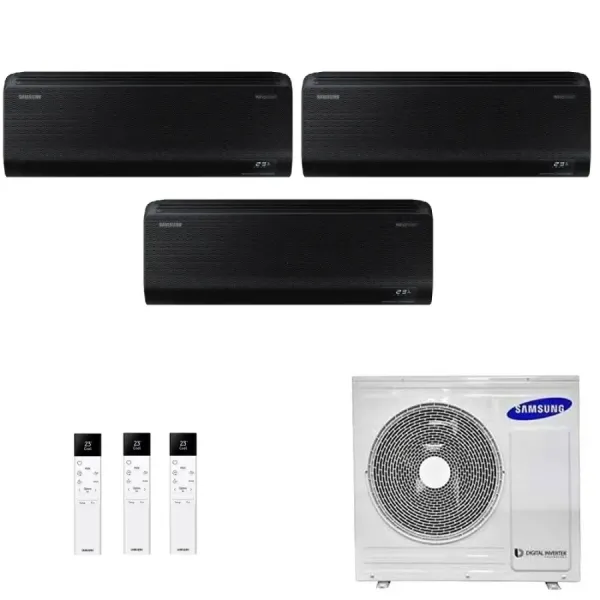 Samsung Trio Split 9+9+9 Btu Windfree Black AJ080TXJ4KG/EU