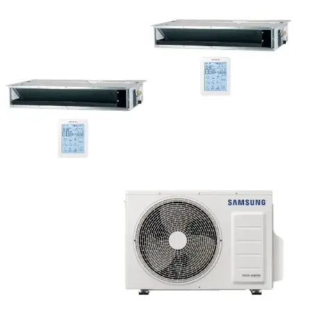 Samsung Duo Split 9+12 Btu Geringe/Mittlere Prävalenz AJ050TXJ2KG/EU