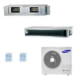 Samsung Duo Split 12+18 Btu Geringe/Mittlere Prävalenz AJ080TXJ4KG/EU
