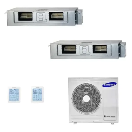 Samsung Duo Split 18+18 Btu Geringe/Mittlere Prävalenz AJ080TXJ4KG/EU