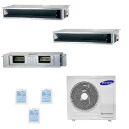 Samsung Trio Split 9+9+18 Btu Geringe/Mittlere Prävalenz AJ080TXJ4KG/E