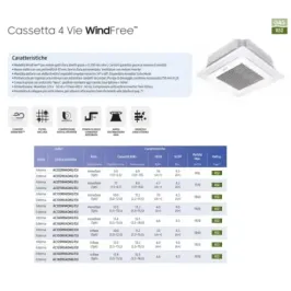 Samsung Mono Split 12.0 kW 4 Vie WindFree  Weiß 220v 2