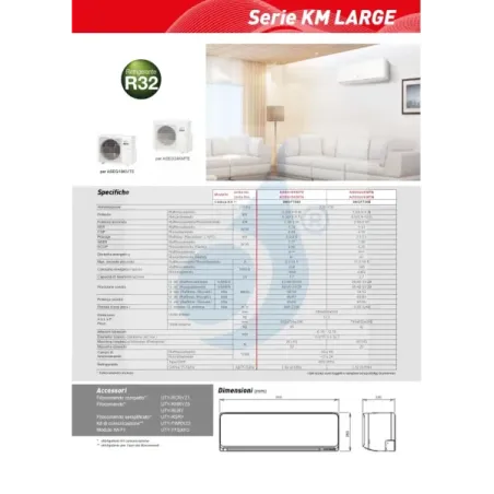 Fujitsu Mono Split 18000 Btu ASEG18KMTE AOEG18KMTA Weiß