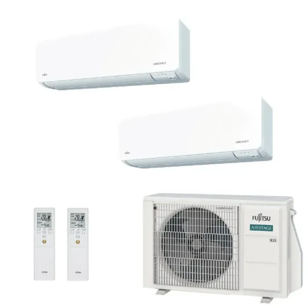 Klimaanlage Fujitsu Duo Split 9+15 KGTG AOEG18KBCA2 Wand WiFi