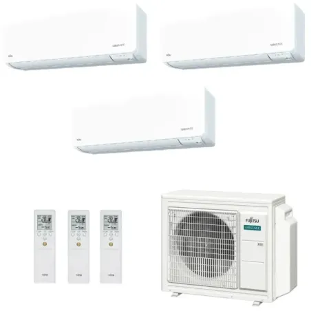 Klimaanlage Fujitsu Trio Split 7+9+9 KGTG WiFi AOEG24KBCA3