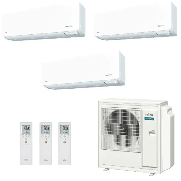 Klimaanlage Fujitsu Trio Split 12+12+12 KGTG WiFi AOEG36KBTA5