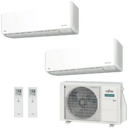 Klimaanlage Fujitsu Duo Split 7+12 KMCG AOEG14KBCA2 Wand WiFi