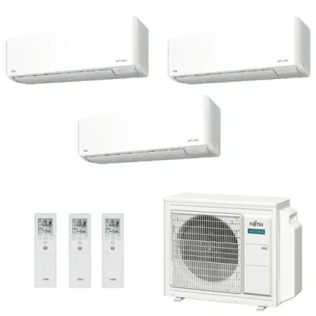 Klimaanlage Fujitsu Trio Split 9+9+15 KMCG WiFi AOEG30KBTA4