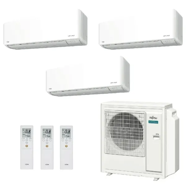 Klimaanlage Fujitsu Trio Split 12+12+12 KMCG WiFi AOEG36KBTA5