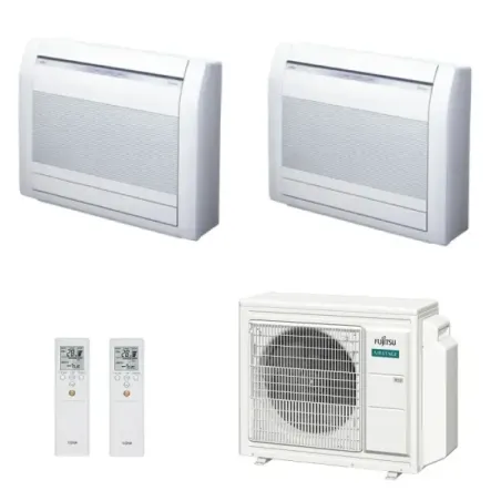 Klimaanlage Fujitsu Duo Split 12+15 Fußboden KV AOEG24KBCA3