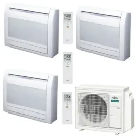 Klimaanlage Fujitsu Trio Split 12+12+15 Fußboden KV AOEG30KBTA4