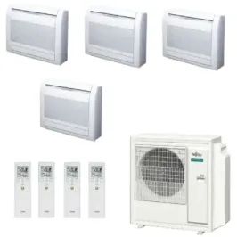 Klimaanlage Fujitsu Quadri Split 9+9+9+9 Fußboden KV AOEG36KBTA5