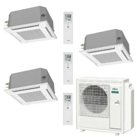 Klimaanlage Fujitsu Trio Split 15+15+15 Kassettengerät AOEG36KBTA5