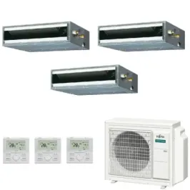 Klimaanlage Fujitsu Trio Split 9+9+9 KL-Kanal AOEG24KBCA3