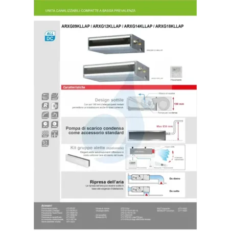 Fujitsu Quadri Split 9+9+9+15 KL-Kanal AOEG36KBTA5