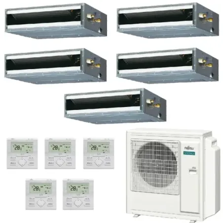 Fujitsu Penta Split 9+9+9+9+9 KL-Kanal AOEG36KBTA5