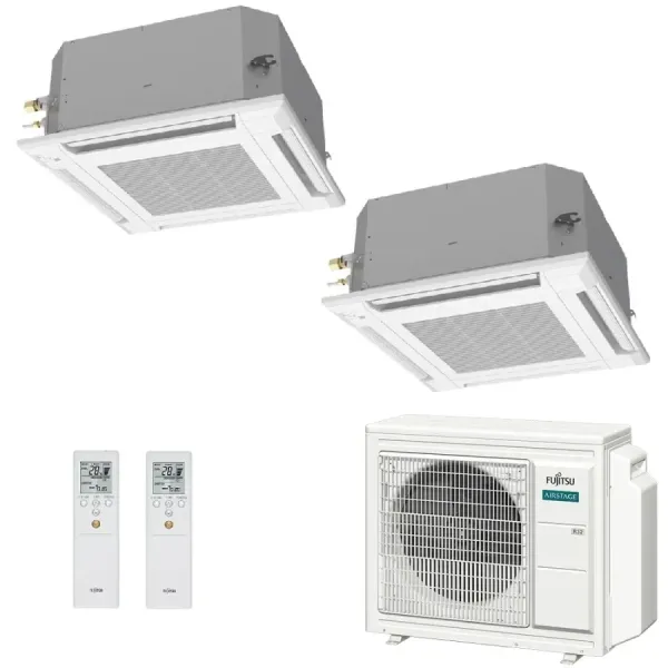 Klimaanlage Fujitsu Duo Split 18+18 Kassettengerät AOEG30KBTA4