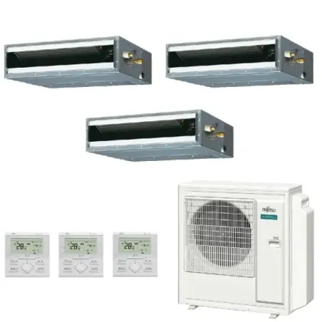 Klimaanlage Fujitsu Trio Split 18+18+18 KL-Kanal AOEG36KBTA5