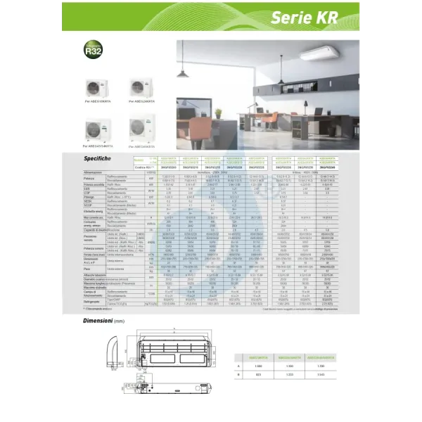 Fujitsu Mono Split 45000 Btu ABEG45KRTA AOEG45KBTB 220v