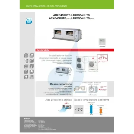Fujitsu Mono Split 45000 Btu ARXG45KHTB AOEG45KBTB 220v