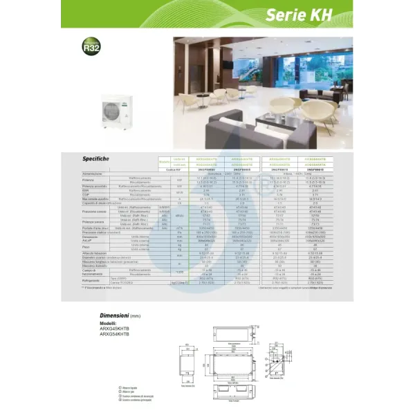 Fujitsu Mono Split 45000 Btu ARXG45KHTB AOEG45KRTA 380v